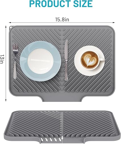 Big Size Silicon Drain Mat | Anti Slip Sink Drain Mat For Kitchen | Waterproof Pad For Kitchen