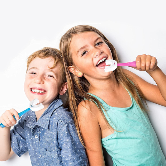 Baby Toothbrush Children's Teeth Cleaning Brush Kids U-Shaped Toothbrush