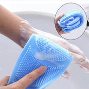 Silicone Bath Body Brush Soft Rubbing Exfoliating Massage For Back Cleaning