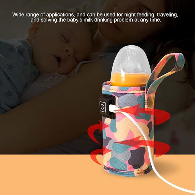 Portable USB Feeder Warmer Pouch | 42°C Constant Heating