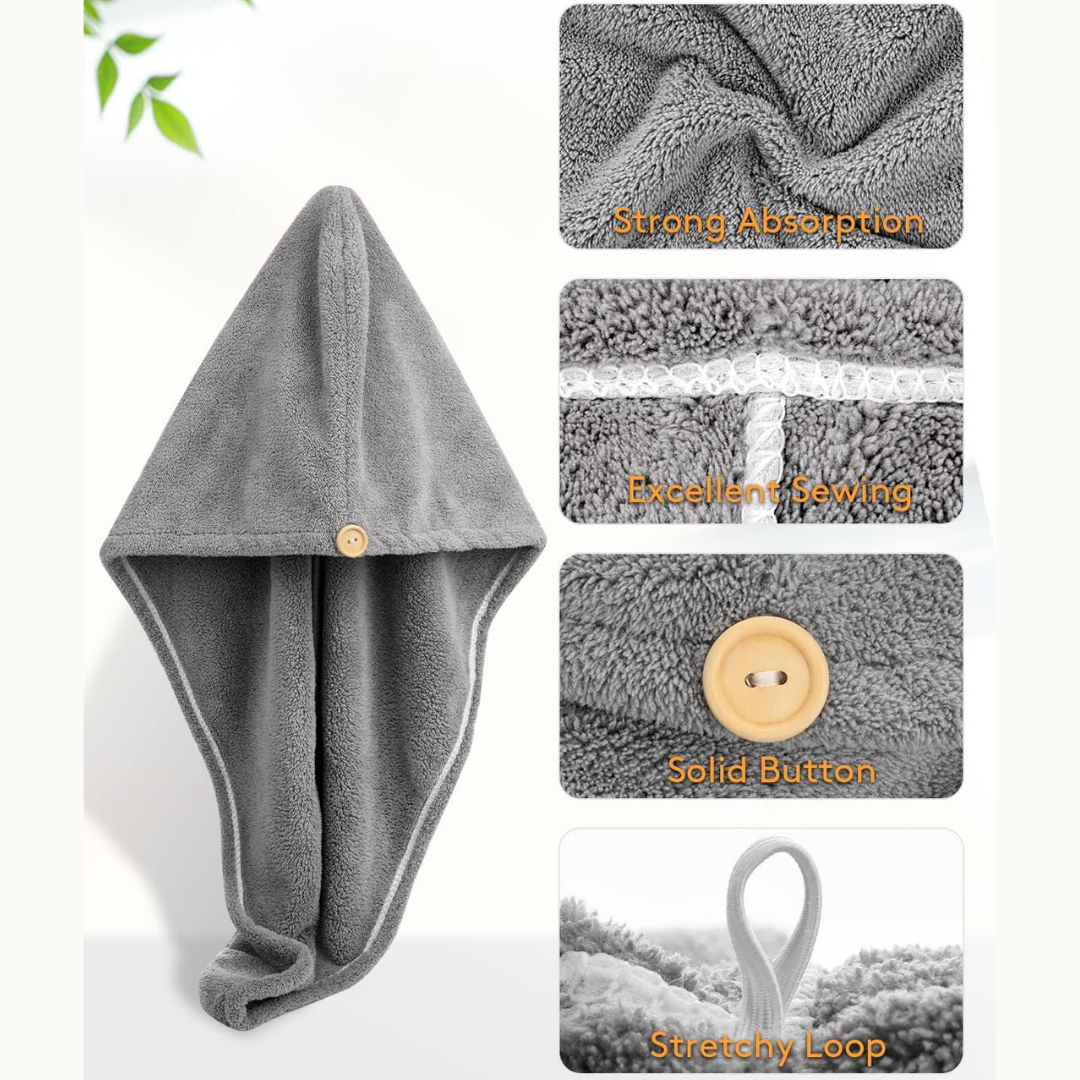 Microfiber Hair Drying Cap Buy 1 Get 1 FREE