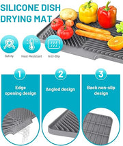 Big Size Silicon Drain Mat | Anti Slip Sink Drain Mat For Kitchen | Waterproof Pad For Kitchen