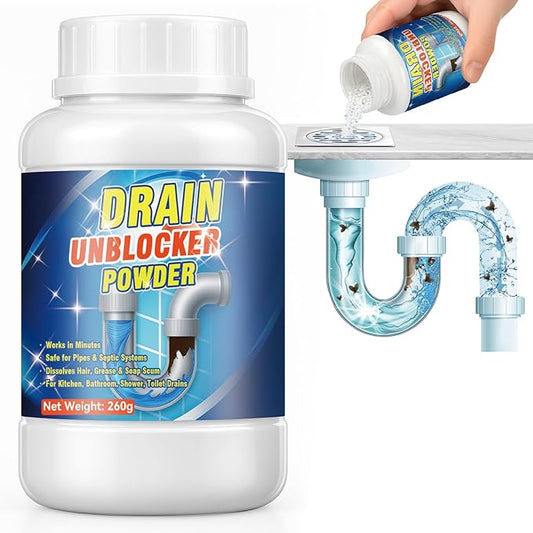 Powerful Toilet & Sink Clog Remover Drain Cleaner Powder (100g) Buy 1 Get 1 free