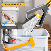 Self-Squeeze Sponge Mop – Hands-Free Floor Cleaning with Highly Absorbent Sponge
