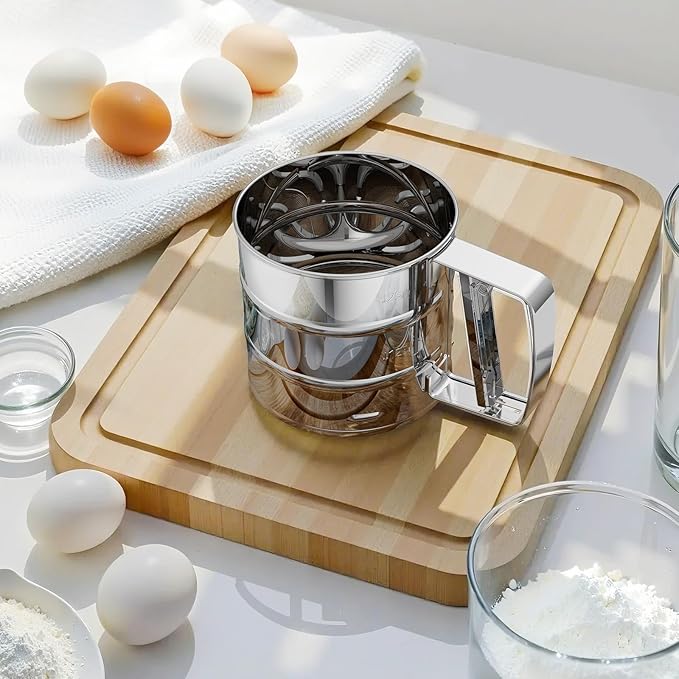 Flour Sifter, Stainless Steel Sifter for Baking