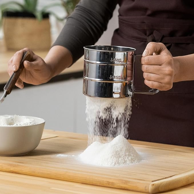 Flour Sifter, Stainless Steel Sifter for Baking