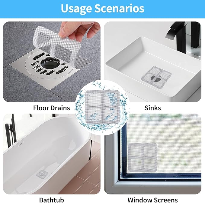 Multifunctional Sticker Drainer Net for bathroom, kitchen etc