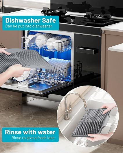 Big Size Silicon Drain Mat | Anti Slip Sink Drain Mat For Kitchen | Waterproof Pad For Kitchen