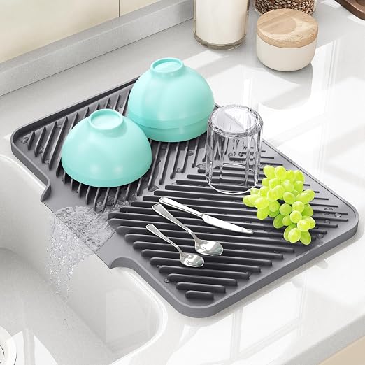 Big Size Silicon Drain Mat | Anti Slip Sink Drain Mat For Kitchen | Waterproof Pad For Kitchen