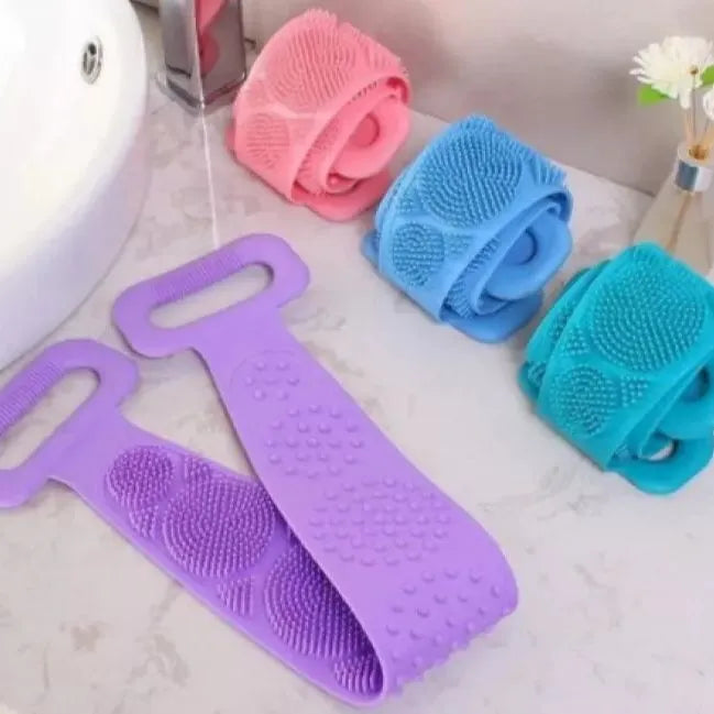 Silicone Bath Body Brush Soft Rubbing Exfoliating Massage For Back Cleaning