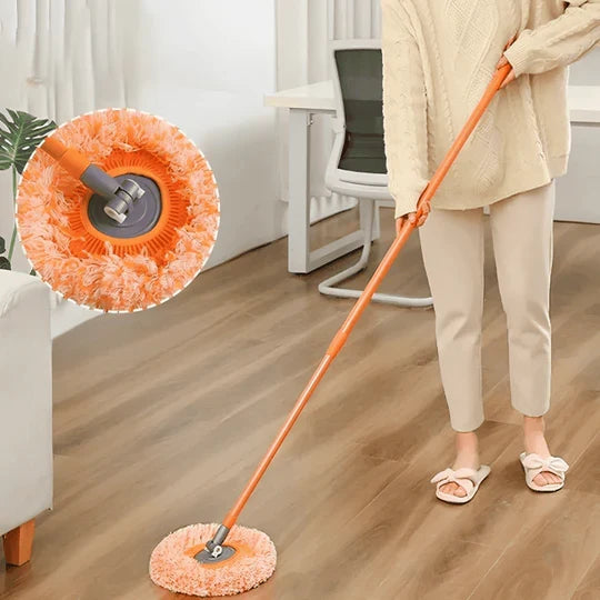 Multi-Functional Spin Mop with Extendable Stainless Steel Handle