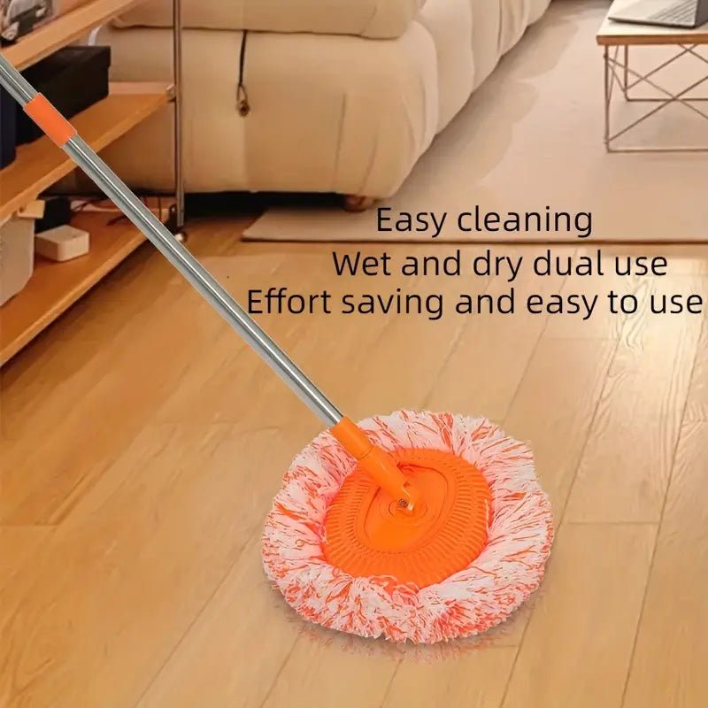 Multi-Functional Spin Mop with Extendable Stainless Steel Handle
